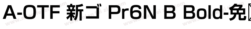 A-OTF 新ゴ Pr6N B Bold字体转换